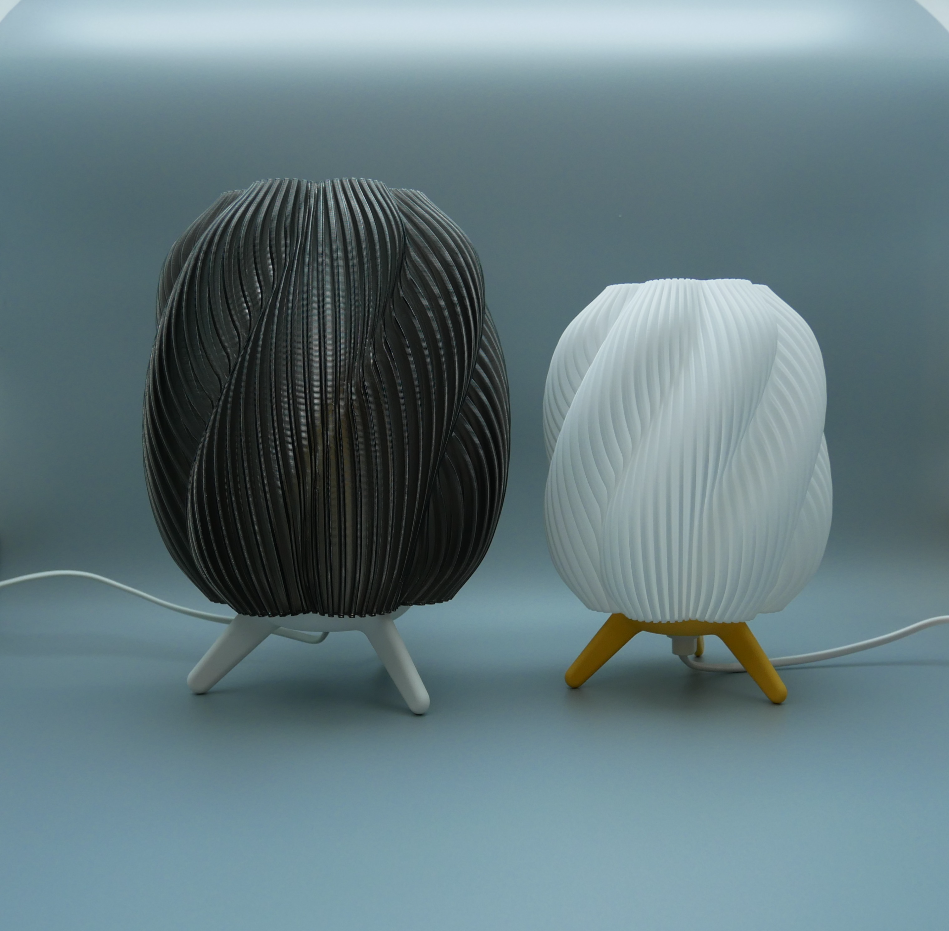 Striped Swirl Desk Lamp