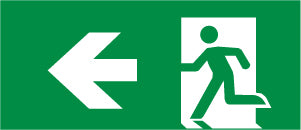 Leder Emergency Exit Sign