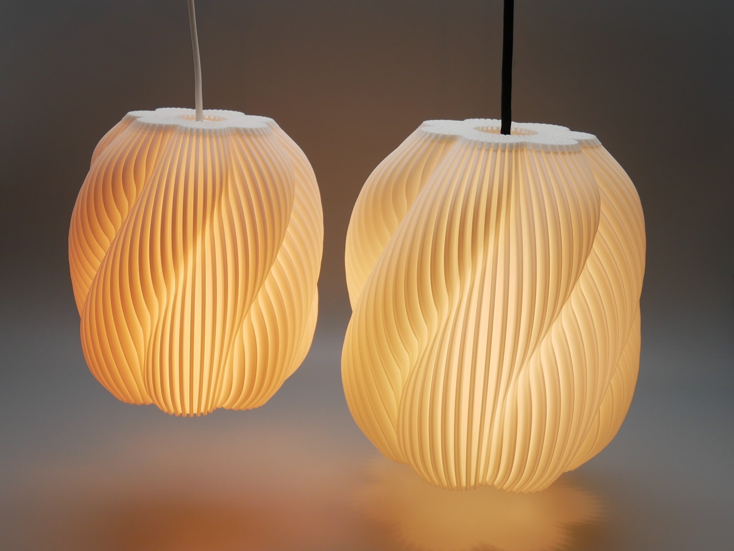 Striped Swirl Desk Lamp