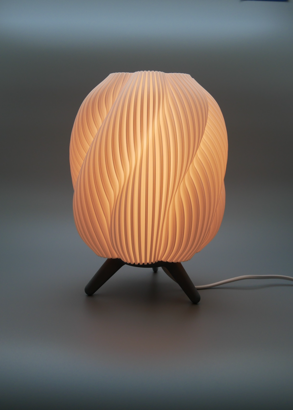 Striped Swirl Desk Lamp